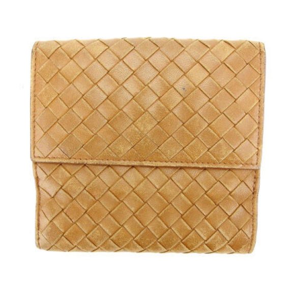 Bottega Veneta Wallet Purse Intrecciato Brown Woman Authentic Used Y4686 - Picture 5 of 6